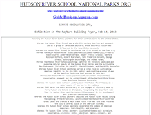 Tablet Screenshot of hudsonriverschoolnationalparks.org
